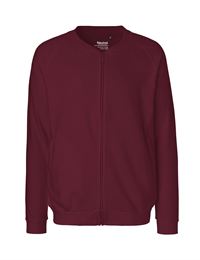 FELPA BOMBER IN COTONE BIOLOGICO CON ZIP